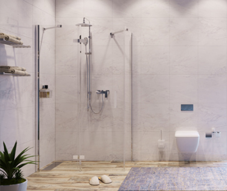 Душевой уголок WasserKRAFT Aller White 10H06L WHITE 120х80 фото