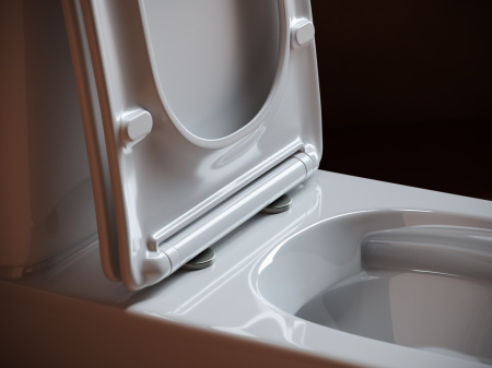 Унитаз компакт безободковый Ceramica Nova Alfa CN9002-B с сиденьем микролифт фото