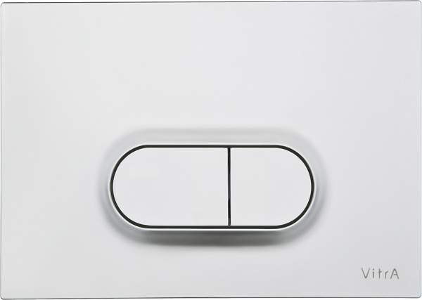 Комплект VitrA Normus 9773B003-7203 кнопка матовый хром фото