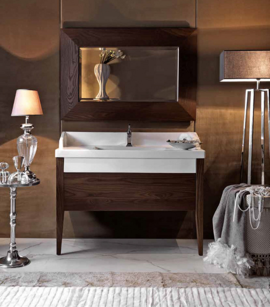 Зеркало Kerasan Bentley 918147 Frassino scuro 120x80 фото