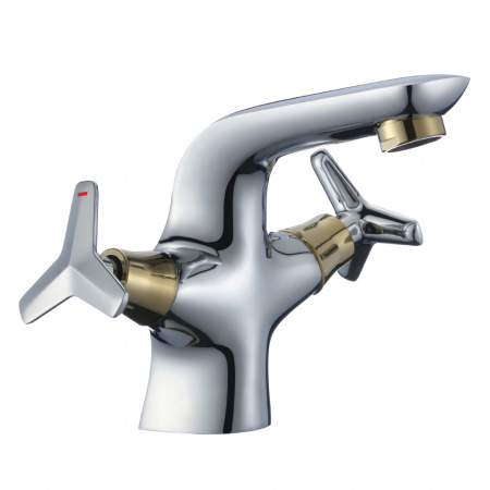 Смеситель для раковины двухвентильный Rossinka RS 41 RS41-61 фото