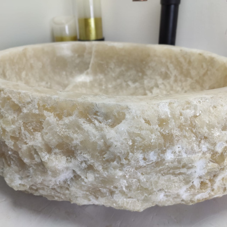 Накладная раковина из оникса Erozy Yellow EO-00453 (53*45*15см) фото