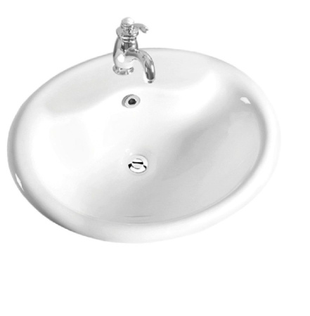 Встраиваемая раковина Art&Max AM6300 57x47 белая фото