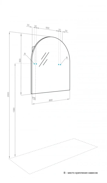 Зеркальный шкаф Акватон Санта-Барбара 80 1A286502CB820 графит фото