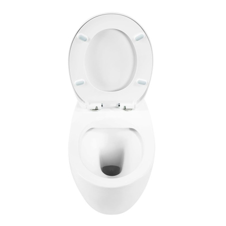 Унитаз подвесной безободковый Art&Max Imola AM217CHR/SC с сиденьем фото