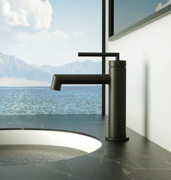 Смеситель для раковины BelBagno Acqua ACQUA-LVM-NERO черный матовый фото