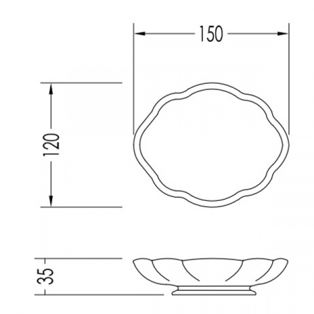 Мыльница настольная Devon & Devon Emily MIL524E фото