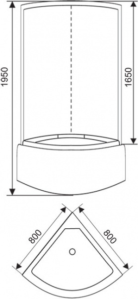 Душевая кабина Style S-20 80x80 фото