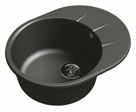 Мойка кухонная Ewigstein Rund R- 45F черный фото