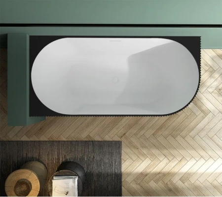 Ванна акриловая Abber AB9329-1.7MB L 170x80 черная фото