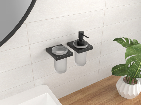 Дозатор для жидкого мыла Timo Petruma 15239/03 Черный фото