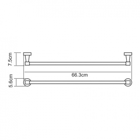 Полотенцедержатель WasserKRAFT Isen К-4030 66 см фото