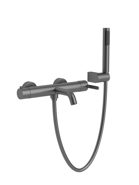 Смеситель для ванны с душем AltroBagno Юнион (Unione) ALTROBAGNOUnione0222GM оружейная сталь фото