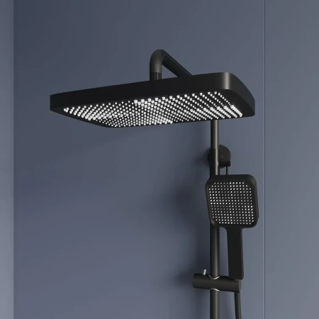 Душевая система с дисплеем RGW Shower Panels SP-35 51140135-04 черная фото