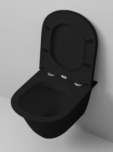 Унитаз подвесной Grossman GR-4412BМS черный матовый фото