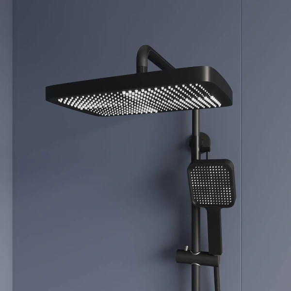 Душевая система с дисплеем RGW Shower Panels SP-35 51140135-04 черная фото