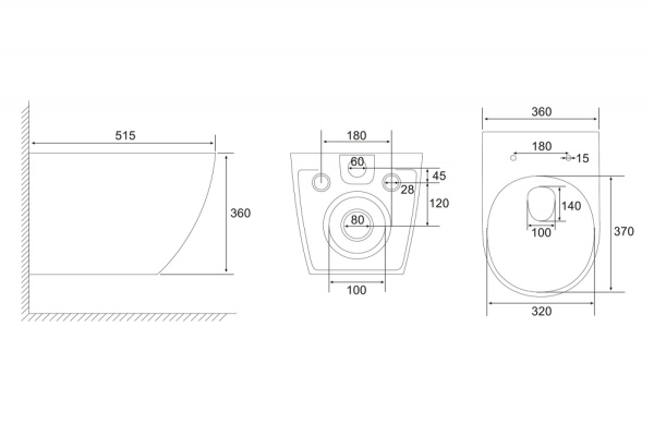 Подвесной унитаз с ультратонким ободком Abber Ultra AC1301 фото