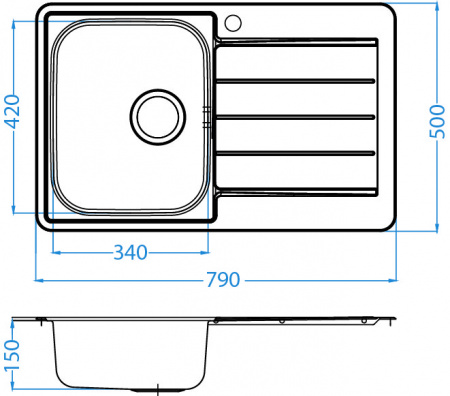 Мойка для кухни Alveus Line 80 (Leinen) фото