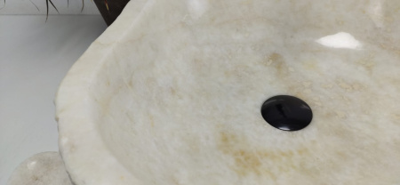 Накладная раковина из оникса Erozy White EO-01055 (50*45*15) фото