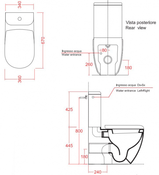 Унитаз напольный с бачком Artceram File 2.0 FLV003 01 00 bi фото