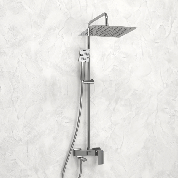 Душевая система (стойка) WasserKRAFT A177.118.141.087.CH хромоникель фото