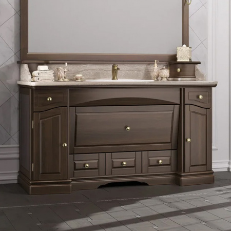 Тумба с раковиной и мраморной столешницей Opadiris Лучия 150 Z0000001944 фото