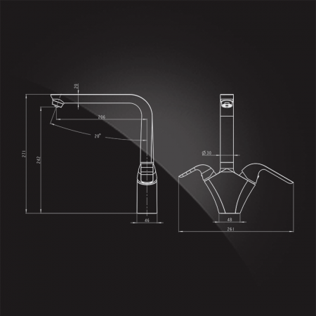 Смеситель для кухни кухни с фильтром для воды Elghansa Kitche Pure Water 56A5976 фото