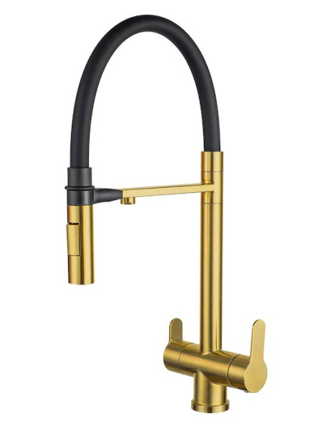 Смеситель для кухни с фильтром для воды Zorg Inox SZR-3030 BRONZE фото