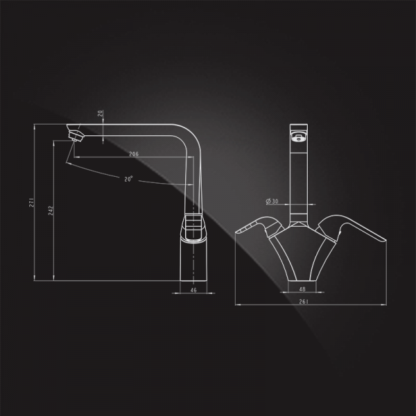 Смеситель для кухни кухни с фильтром для воды Elghansa Kitche Pure Water 56A5976 фото