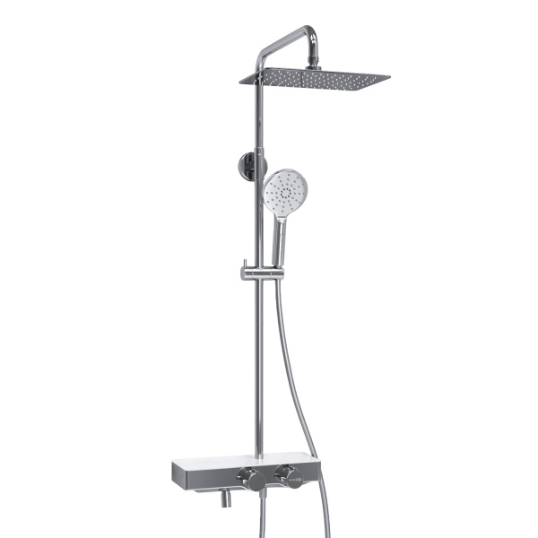 Душевая система (стойка) с термостатом WasserKRAFT Thermo A113.069.127.CH хромоникель фото