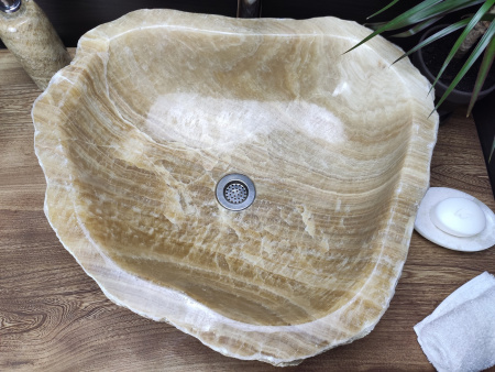 Накладная раковина из оникса Indo Erozy Sunset EO-00066 фото