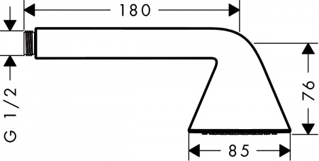 Душевая лейка Axor Front 26025000 фото