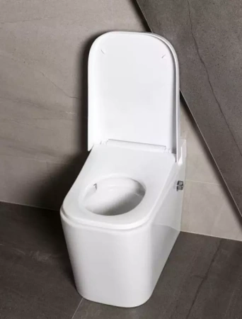 Унитаз напольный с импульсным смывом Lemark OptimFlush с сиденьем фото