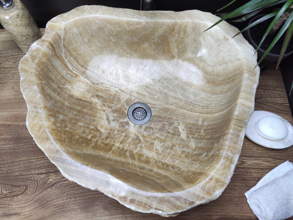 Накладная раковина из оникса Indo Erozy Sunset EO-00066 фото