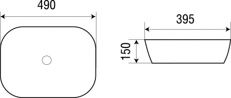 Накладная раковина WeltWasser Elbach ELBACH 2143 49х39,5 фото