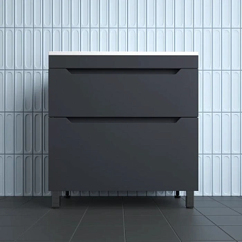 Тумба напольная Style Line Остин 80 ЛС-00002396 графит фото