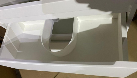 Тумба под раковину Style Line Бергамо мини 90 СС-00002364 белая фото