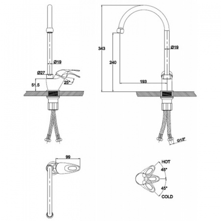 Смеситель для кухни Kaiser Planet 14144 фото