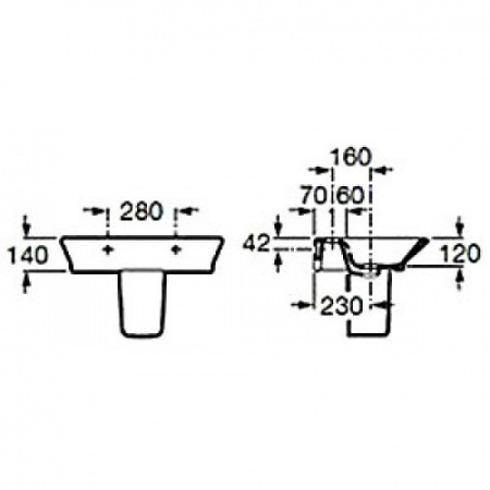 Полупьедестал Roca Gap 337471000 фото