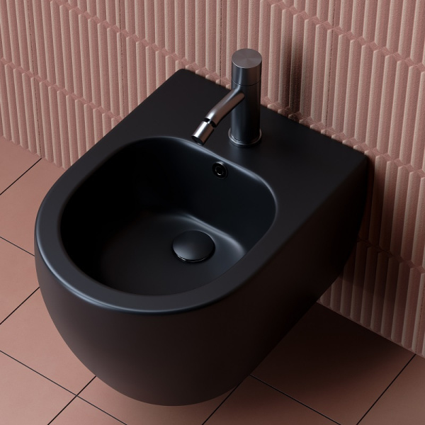 Биде подвесное Ceramica Nova Play CN3002MB черное матовое фото