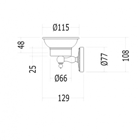 Мыльница настенная Devon & Devon Dorothy DOR401OT фото