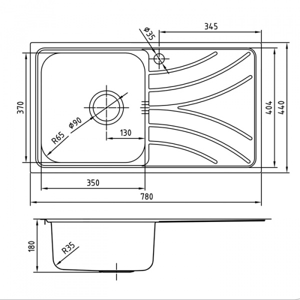 Мойка кухонная Iddis Arro ARR78SLi77 фото