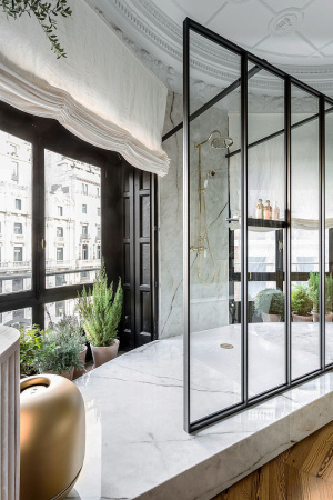 Душевая система (стойка) Jacob Delafon Cleo 1889 E24311-BGG золото глянцевое фото