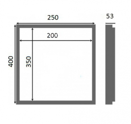 Сантехнический люк под плитку Люкер AL-KR 40x25 фото
