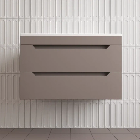 Тумба подвесная Style Line Остин 80 ЛС-00002406 тауп темный фото