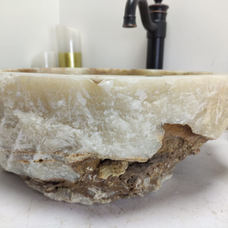 Накладная раковина из оникса Erozy Green EO-00771(45*40*15см) фото