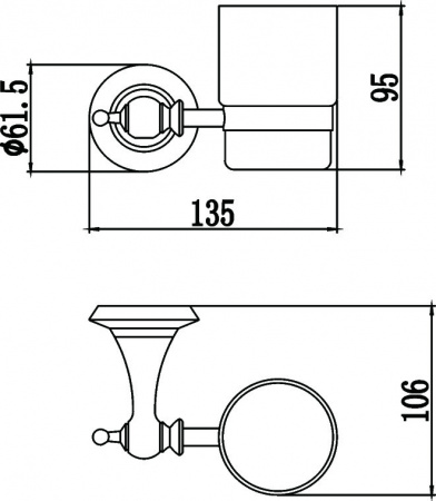Стакан для зубных щеток Savol 69W S-06958W фото