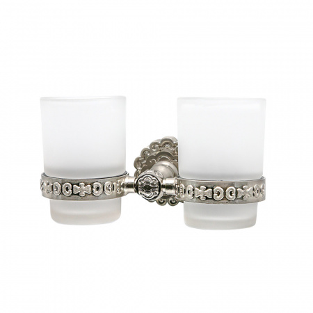 Два стакана для зубных щеток Milacio Villena MC.904.SL серебро фото