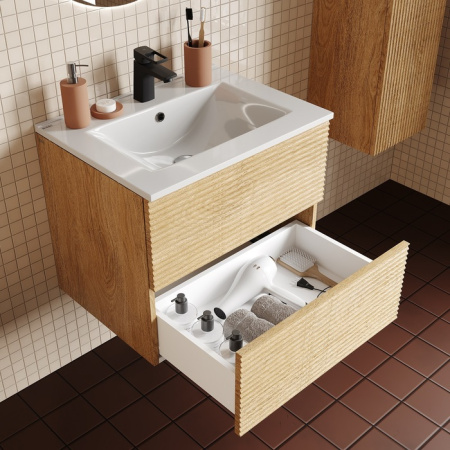 Тумба с раковиной Iddis Bild BIL60V0i95K 60 см, дуб светлый фото