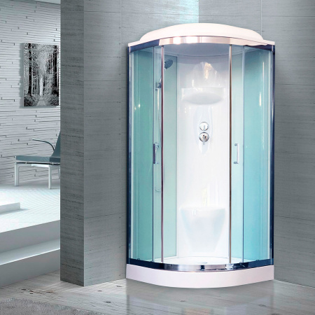 Душевая кабина Royal Bath НК RB100HK6-WT-CH 100x100 фото